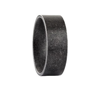 Inel otel inoxidabil cu aspect antichizat negru Metal 0.8 cm - Img 4