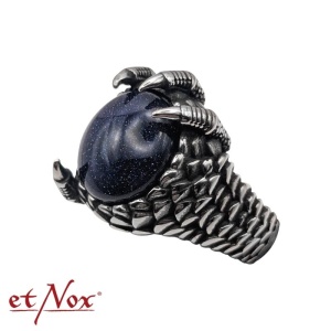 Inel otel inoxidabil cu piatra de zirconiu negru Crystal Claw 2.15cm - Img 3