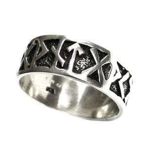 Inel Rune din inox etNox - Protectie si traditie nordica