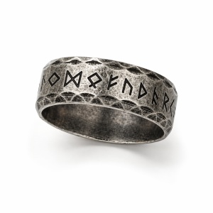 Inel rune nordice otel inoxidabil – inel viking 8 mm