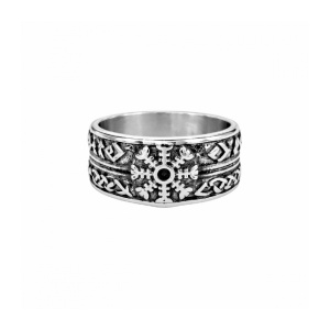 Inel viking din otel inoxidabil 304 Busola Vikinga Vegvisir