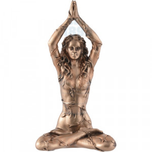 Mini statueta zeita Pamantului Gaia in Lotus 9 cm