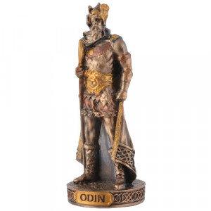 Mini statueta zeu nordic Odin 9 cm - Img 2
