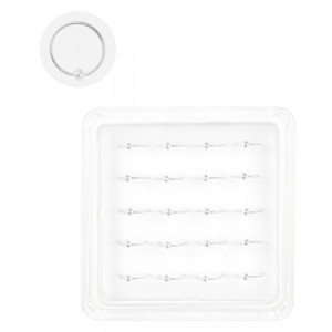 O bucata cercel piercing pentru nas din argint Biluta 9 X 1mm