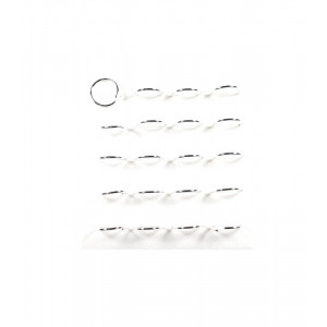 O bucata cercel piercing pentru nas din argint Creola Simpla 8 mm