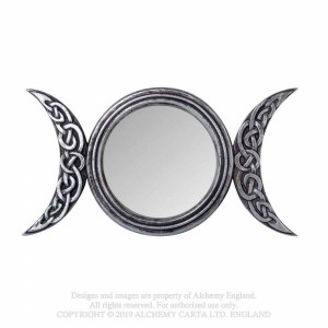Oglinda de perete/birou Luna tripla 22.5 cm