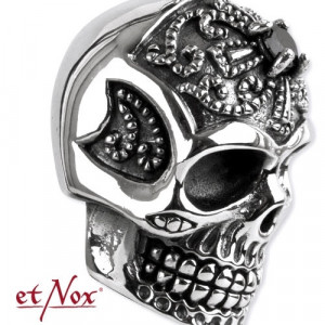 Pandantiv argint Craniu cu Zirconii 3.3cm - Img 2