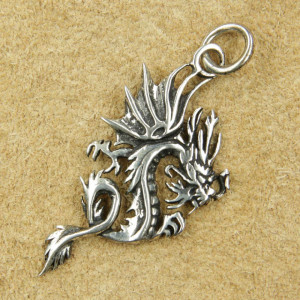 Pandantiv argint Dragon Fioros 4.5cm - Img 3