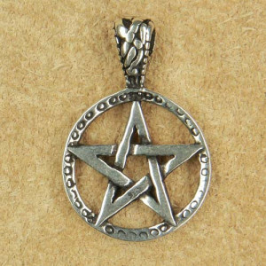 Pandantiv argint Pentagrama 2.8 cm