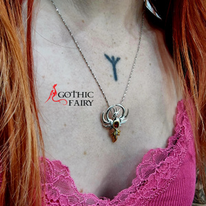 Pandantiv argint Phoenix in ascensiune - Anne Stokes - Img 4