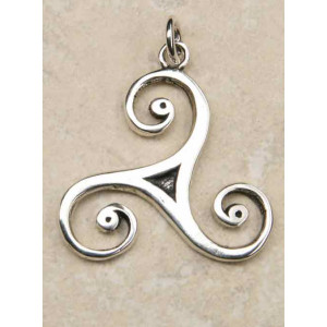 Pandantiv argint Triskelion 4.3cm - Img 2