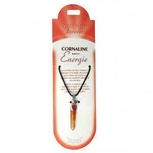 Pandantiv hexagonal cu varf piatra semipretioasa, Carneol, talisman pentru Curaj si Vindecare