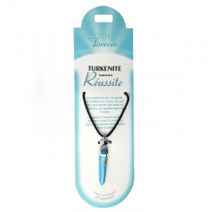 Pandantiv hexagonal cu varf piatra semipretioasa, Turcoaz, talisman pentru Protectie