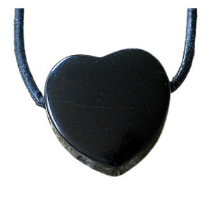 Pandantiv inima din piatra semipretioasa Onix - Img 1