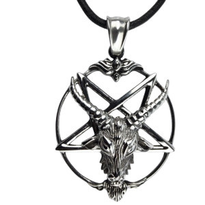 Pandantiv otel inoxidabil Baphomet 3cm
