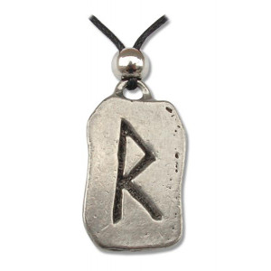Pandantiv runa Rad, talisman pentru calatorie 2.8 cm - Img 1