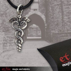 Pandantiv talisman Caduceu argint 2.8cm - Img 2