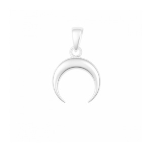 Pandantiv talisman din argint Semiluna Inversata 1.3 cm