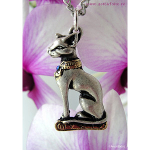 Pandantiv zeita egipteana Bastet – talisman al protectiei si intuitiei, 3 cm