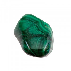 Piatra semipretioasa Malachit, 1 buc 2.5 x 3.5cm, talisman pentru Armonie si Noroc