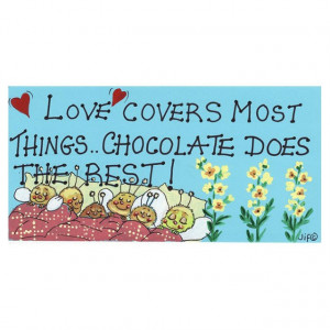 Placuta decorativa Love Covers Most Things