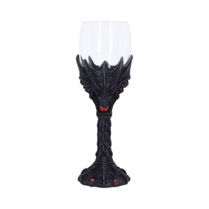 Pocal gotic cu dragon si cupa din sticla Nightflame