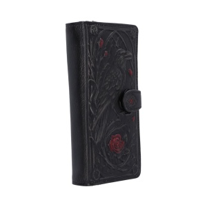 Portofel lung embosat corb Twilight Bloom (18.8 cm) - Img 4
