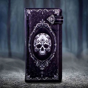 Portofel lung embosat craniu Baroque (18.5 cm) - Img 2
