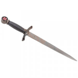 Pumnal decorativ Cavaler Cruciat 40 cm - Img 3