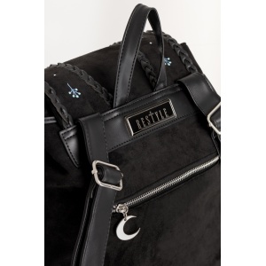 Rucsac din piele ecologica cu broderie Moon Glow - Img 3