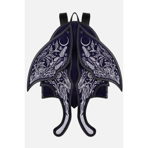 Rucsac gotic dark celestial Umbra Noctis Moth cu aripi 3D mobile - Restyle - Img 2