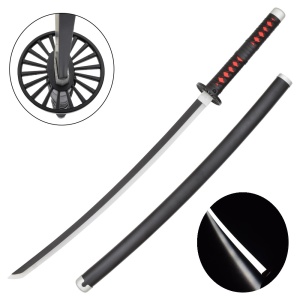 Sabie decorativa cu led katana Demon Slayer - Kimetsu no Yaiba ( Tanjiro Kamado ) 98 cm