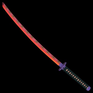 Sabie decorativa cu led katana Demon Slayer - Kokushibou / Tsugikuni Michikatsu 98 cm - Img 3