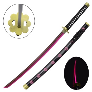 Sabie decorativa cu led katana One Piece - Roronoa Zoro ( Shusui ) 96 cm