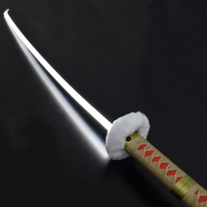 Sabie decorativa cu led katana One Piece - Trafalgar Law ( rosu ) 98 cm - Img 3