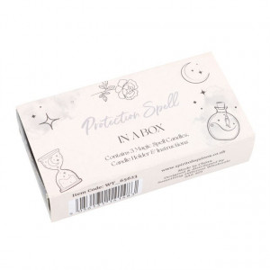 Set 3 lumanari negre pentru ritualuri de protectie cu suport Protection Spell In A Box - Img 4