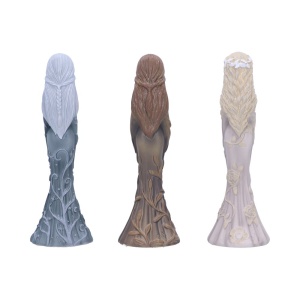 Set 3 statuete Zeita Tripla Wicca - Fecioara, Mama si Batrana, 15 cm - Img 3