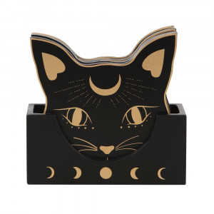 Set 4 coastere Pisica Mistica 11.5cm