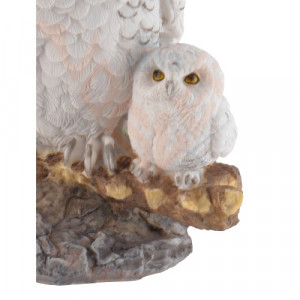 Set statuete Familia de Bufnite de zapada - Mama si puii 32 cm - Img 2