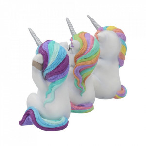 Set statuete Trei unicorni intelepti 9.5 cm - Img 3