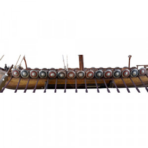 Statueta Corabie vikinga cu cap de dragon 33cm - Img 7