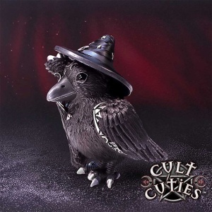 Statueta corb Eliwing – colectia Cult Cuties, decor gotic fantasy, 10.4 cm - Img 7