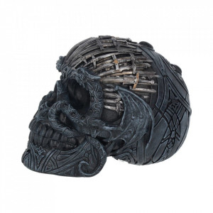 Statueta Craniu cu sabii 18.5cm - Img 3