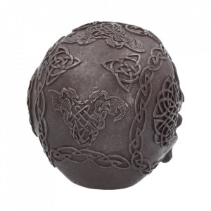 Statueta craniu Fier celtic 16 cm - Img 5