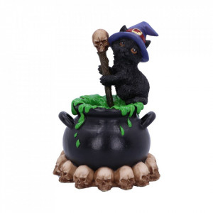 Statueta cu led Pisicuta Vrajitoare Spook 12 cm - Img 3