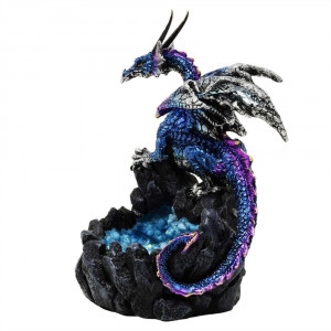 Statueta Dragon albastru, Gardianul Adancurilor, 14cm - Img 5