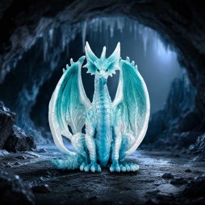 Statueta dragon de gheata Blizzard 17.7cm - Img 7