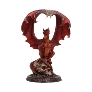Statueta dragon The Ember King - decor gotic fantasy 37.6cm