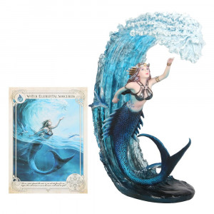 Statueta Elemental Magic - Vrajitoarea Apei, Anne Stokes 25.5 cm - Img 6