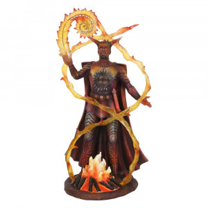 Statueta Elemental Magic - Vrajitorul Focului, Anne Stokes 23.5 cm